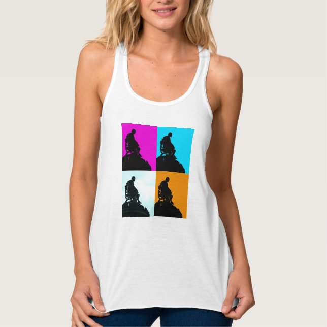 Shakespeare Sculpture Silhouette Tank Top (Front)