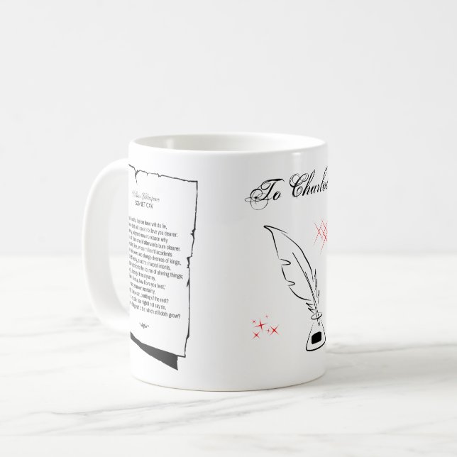 Shakespeare Sonnet 115 Coffee Mug (Front Left)
