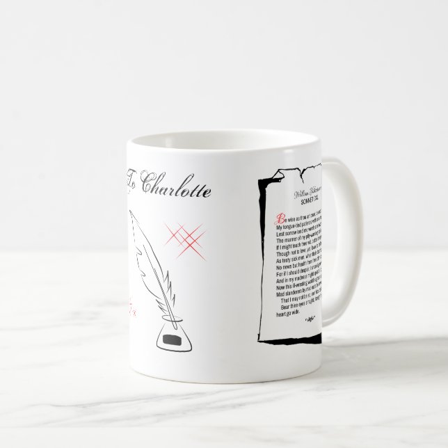 Shakespeare Sonnet 140 Coffee Mug (Front Right)