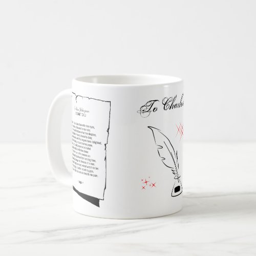 Shakespeare Sonnet 141 Coffee Mug