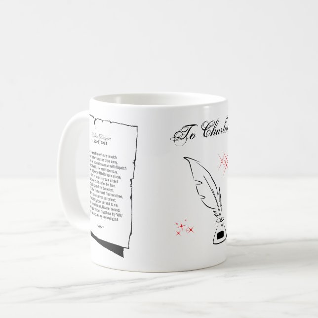 Shakespeare Sonnet 143 Coffee Mug (Front Left)
