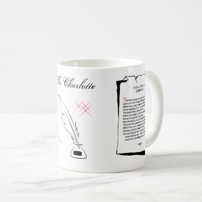 Shakespeare Sonnet 154 Coffee Mug (Front Right)