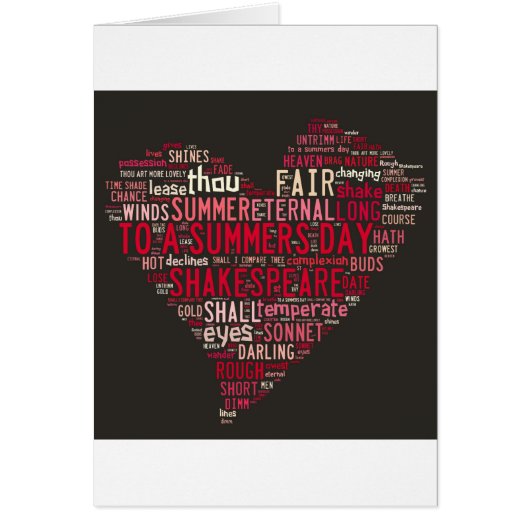 Shakespeare Sonnet 18 Cards (Front)