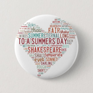 Shakespeare Sonnet 18 Pinback Button