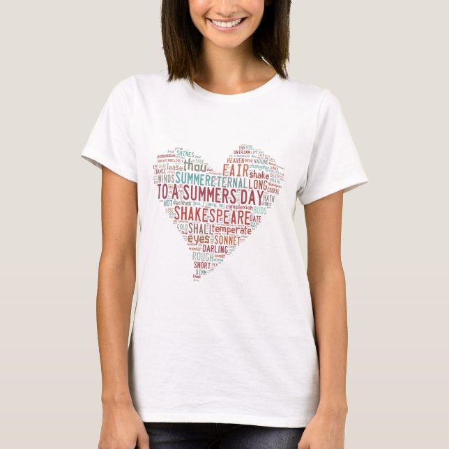 Shakespeare Sonnet 18 T-Shirt (Front)