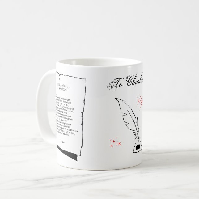 Shakespeare Sonnet 27 Coffee Mug (Front Left)