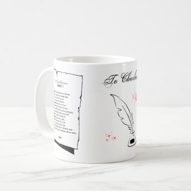 Shakespeare Sonnet 5 Coffee Mug (Front Left)