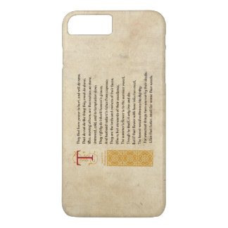 Shakespeare Sonnet 87 (LXXXVII) on Parchment iPhone 8 Plus/7 Plus Case