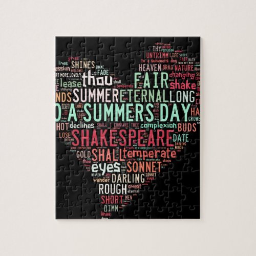 Shakespeare Sonnet Jigsaw Puzzle