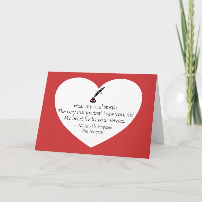 Shakespeare Soul Holiday Card (Front)