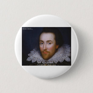 Shakespeare "Such We Be" Wisdom Quote Gifts & Tees Pinback Button