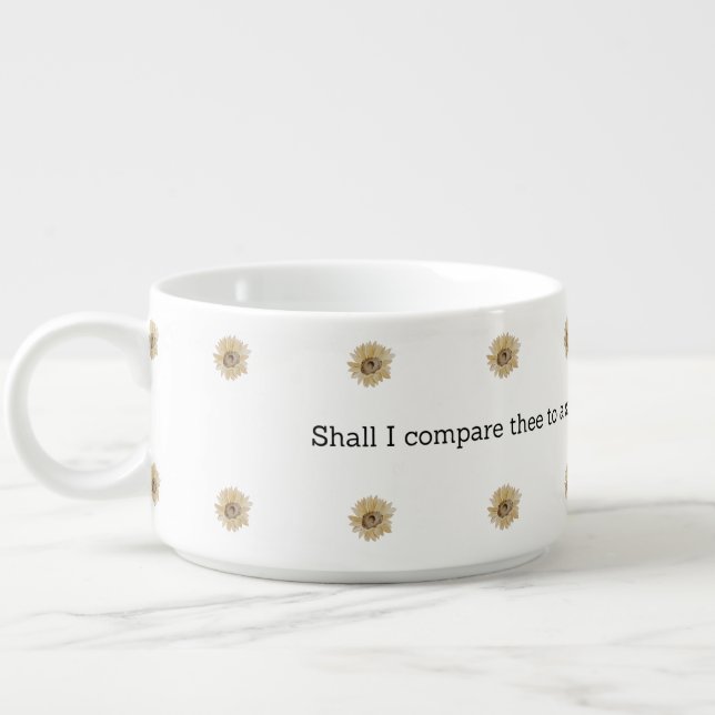 Shakespeare Summer Quote Decor For Home Bowl (Right)