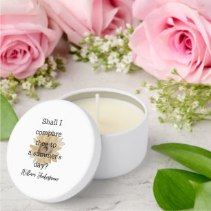 Shakespeare Summer Quote Decor For Home Mini Candle Favors