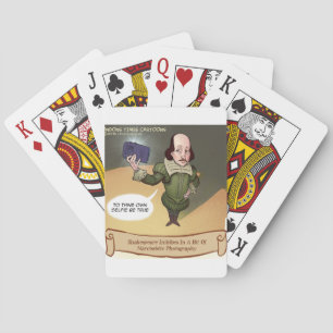 Shakespeare Takes Selfie Funny Poker Cards
