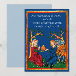 Shakespeare Thank you Card