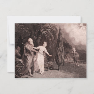 Shakespeare The Tempest Miranda Falls in Love Postcard