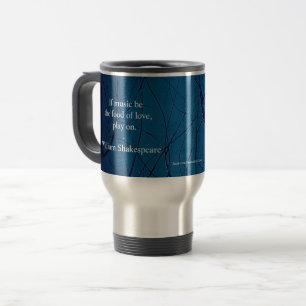 Shakespeare Theater Teacher Gift Blue Travel Mug