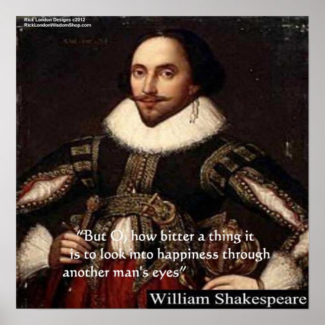 Shakespeare "Through Another's Eyes" Wisdom Quote  Poster (Front)