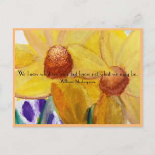Shakespeare What We May Be Postcard