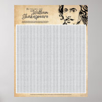 Shakespeare Word Search Poster (Extra Large)