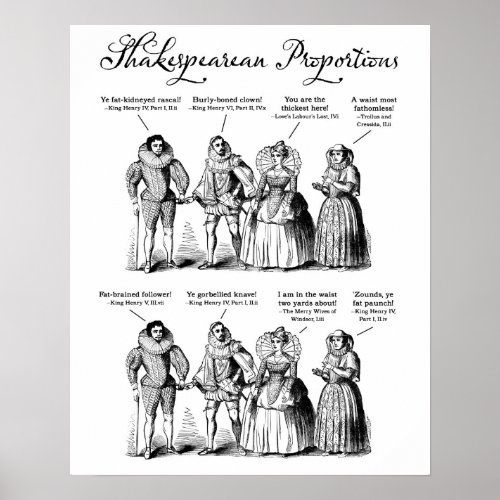 Shakespearean Proportions Poster