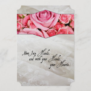 Shakespearean Renaissance Roses Wedding Invitation