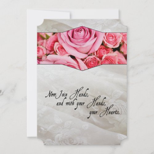 Shakespearean Renaissance Roses Wedding Invitation