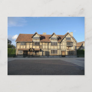 Shakespeare's Birthplace in Stratford Upon Avon Postcard