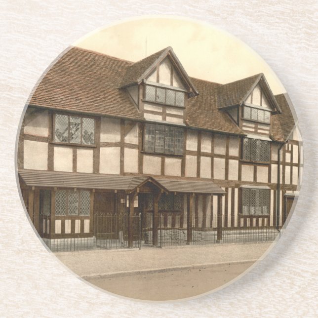 Shakespeare's Birthplace, Stratford-upon-Avon Drink Coaster (Front)