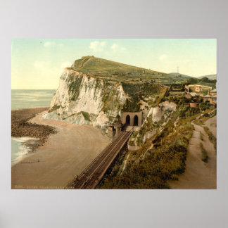 Shakespeare's Cliff, Dover, Kent, England Poster