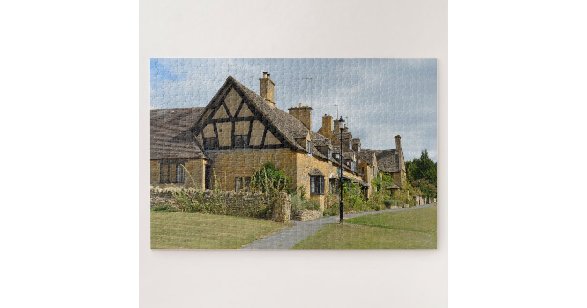 Shakespeare S Cottages In Broadway Cotswolds Jigsaw Puzzle