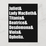 Shakespeare's Ladies Postcard
