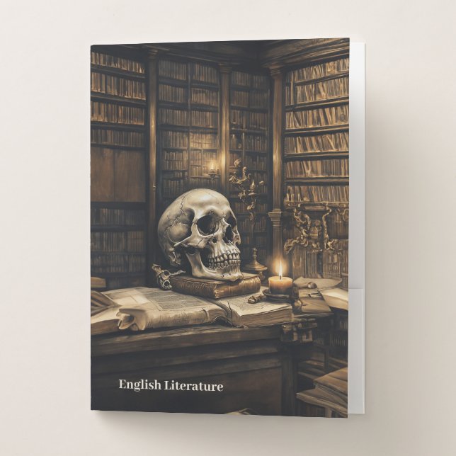 Shakespeare's Library: English Pocket Folder (Front)