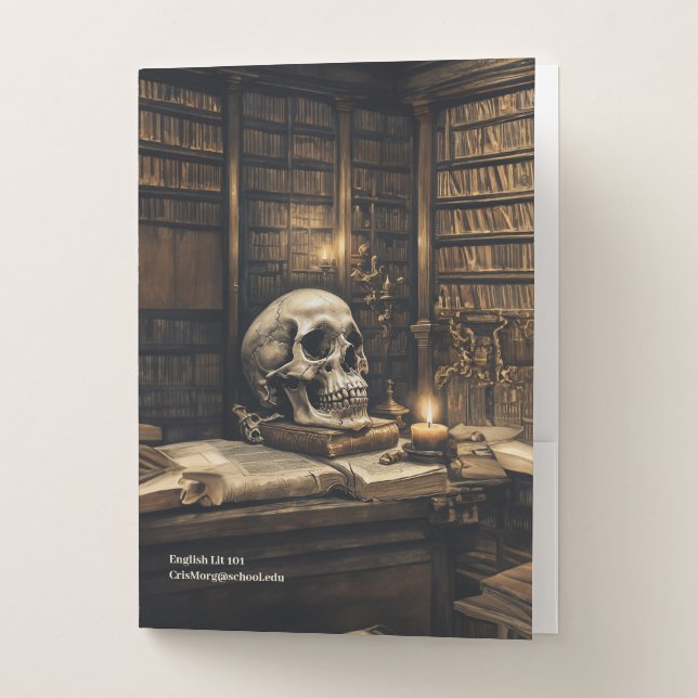 Shakespeare's Library: English Pocket Folder (Front)