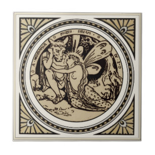 Shakespeare's Midsummer's Night Dream Repro Minton Tile
