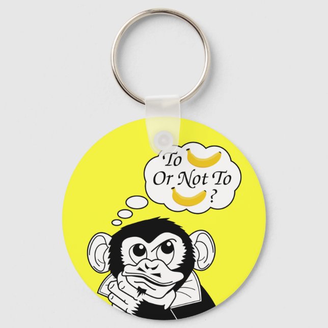 Shakespeare's Monkey Keychain (Front)