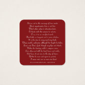 Shakespeare's Sonnet 116 Square Magnet (Front)