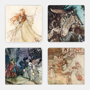 Shakespeare's Titania Midsummer Night's Dream Coaster Set