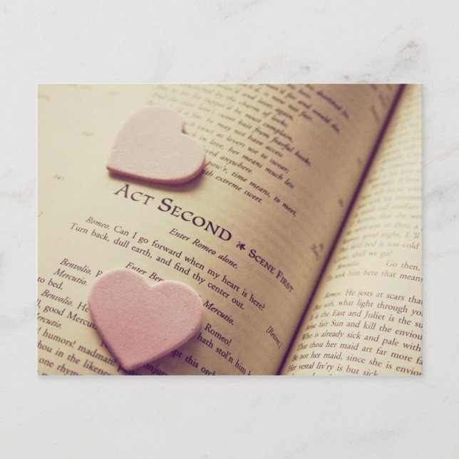 shakespearetextheart postcard (Front)