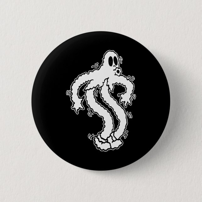 Shakey Koko The Clown Ghost Cute Ghost Halloween S Button (Front)