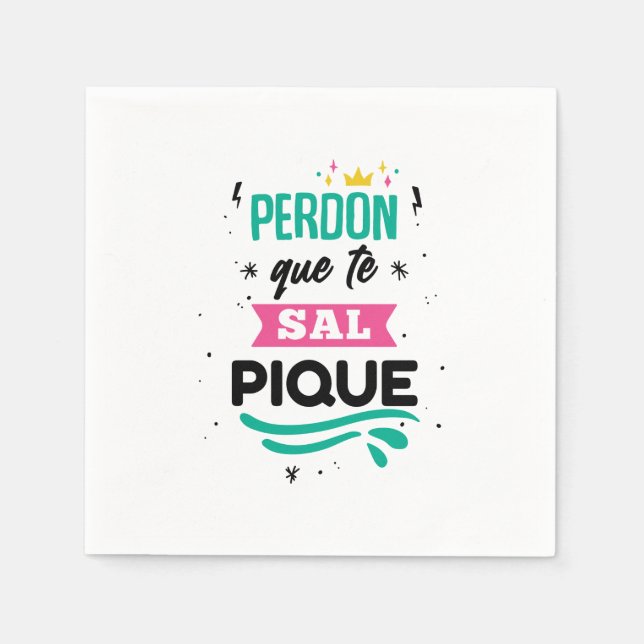 Shakira paper napkins - I'm sorry to sprinkle you (Front)