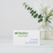 Shaklee Independent Distributer Business Card (Standing Front)