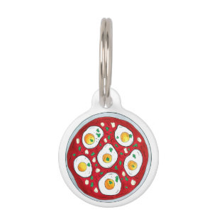 Shakshouka Shakshuka Spicy Poached Eggs Tomatoes Pet ID Tag