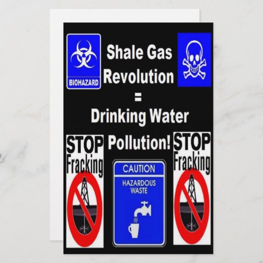 Shale Gas Revolution = Drinking Water Pollution! (Front/Back)