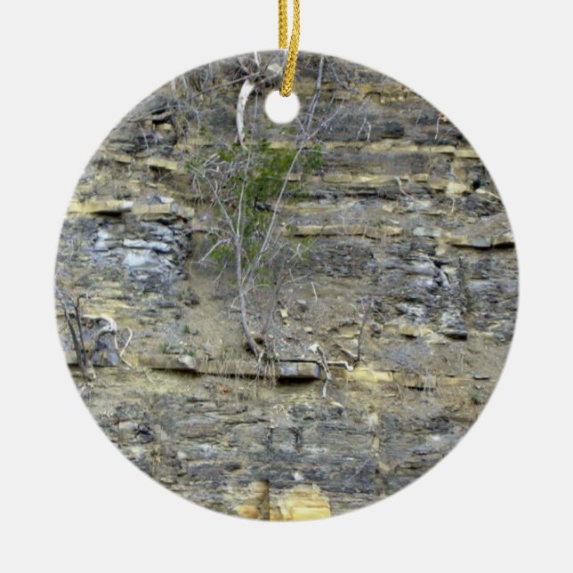Shale outcrop ceramic ornament (Front)