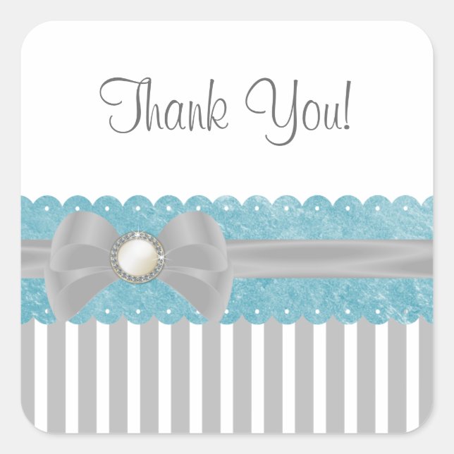 Shalizar Dreaming Baby Shower Thank You Sticker (Front)