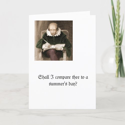 Shall I Compare Thee Card