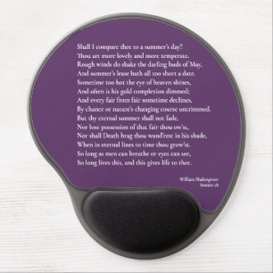 Shall I compare thee to a summer's day? sonnet 18 Gel Mouse Pad