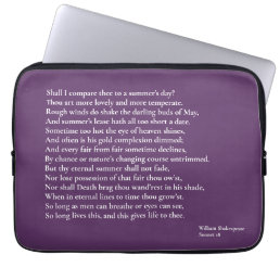 Shall I compare thee to a summer&#39;s day? sonnet 18 Laptop Sleeve
