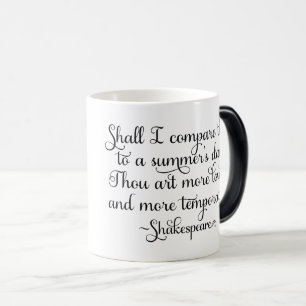 Shall I compare thee to summer's day - Shakespeare Color Morph Mug